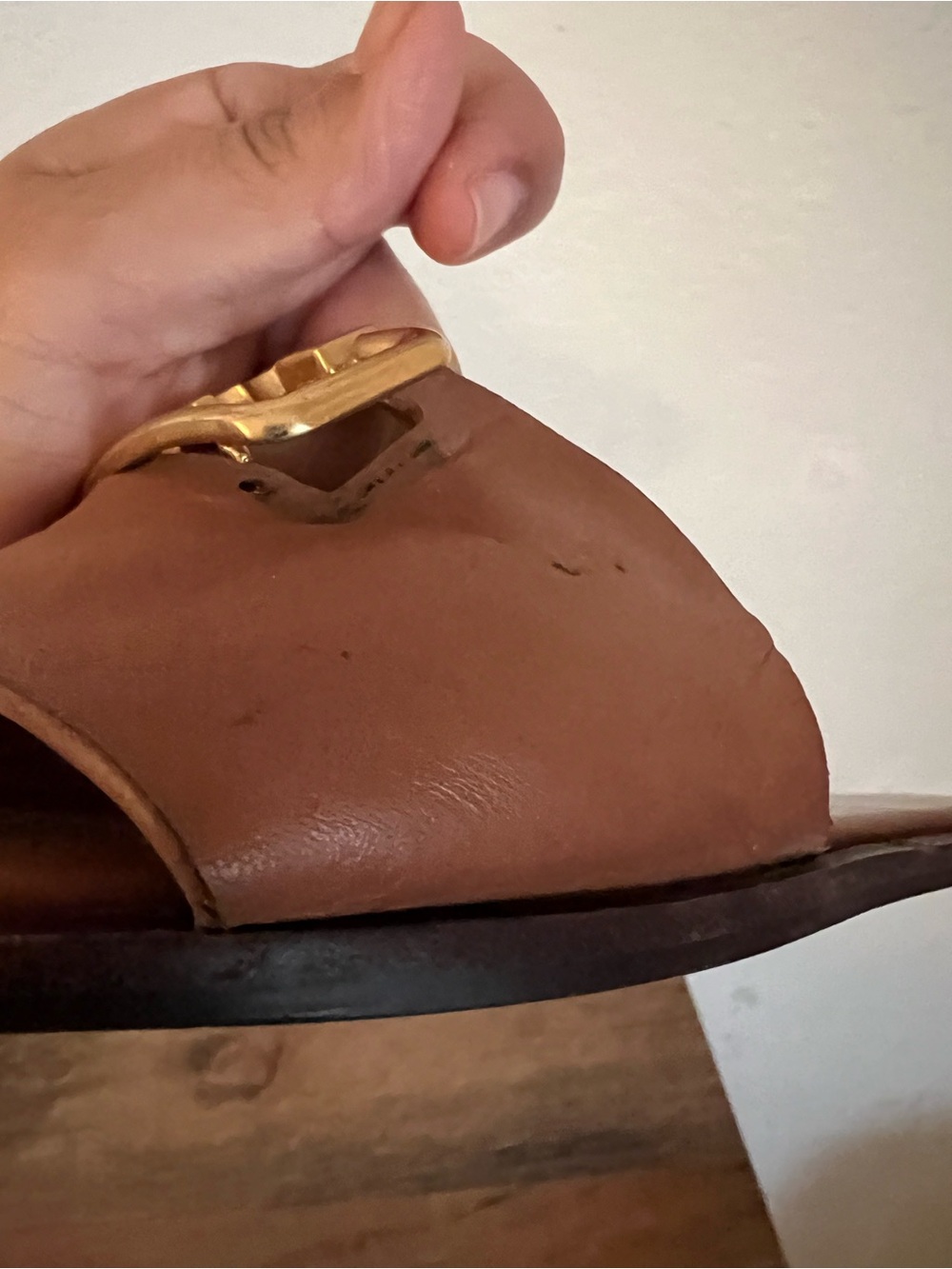 Tory Burch Selby Leather Slide Sandal Size 10 M - Picture 11 of 14